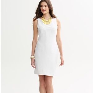 Banana Republic Mad Men series white sheath dress